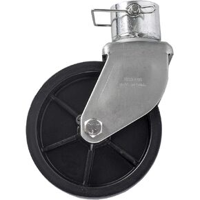 Jeremywell 6" Inch Trailer Swirl Jack Wheel Caster Replacement with Pin Boat Hitch Camper Removable 1200lbs�
