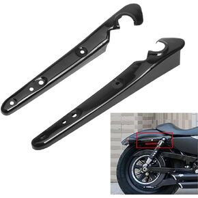 Gloss Black Rear Fender Strut Set Mudguard Mudflap Support Cover Side Turn Signal Light Bracket For Harley Sportster Iron XL 883 1200 48 72 2004-2020