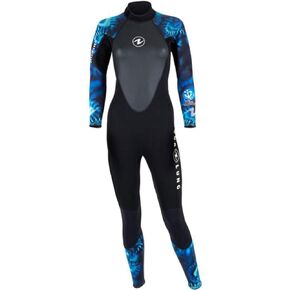Aqualung HydroFlex 3mm Women's Jumpsuit, Camouflage Blue, X-Large