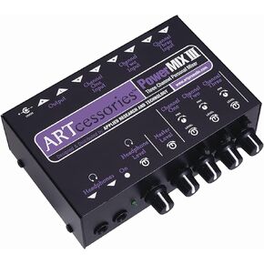 ART PowerMIX III Three Channel Personal Stereo Mixer