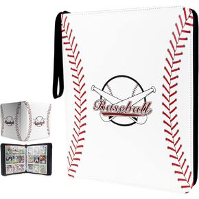 Baseball Card Binder, 900 Pocket Card Collections Album, 9 Pocket Trading Card binder with 50 Removable Sleeves, Card Protectors Holder Fit Football, Baseball, Sport Cards and Other Trading Cards