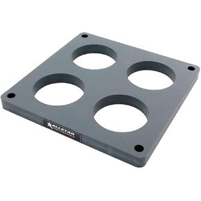 Allstar Performance Carburetor Spacer, 1 in Thick, 4 Hole, Dominator Flange, Plastic, Gray, Each