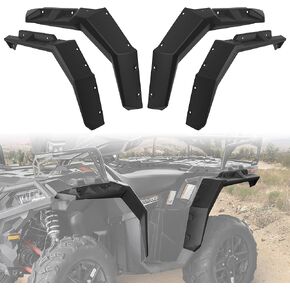 SAUTVS ATV Fender Flares for Polaris Sportsman XP 1000 850 2017-2023, Heavy Duty Front Rear Extended Mud Flaps Mud Guard Kit for Polaris Sportsman XP 1000 850 2017-2023 Accessories(4PCS, OEM# 2882455)