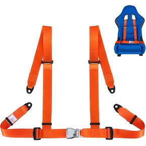 Universal 4 point Safety Harness Set 2" Fits Go Kart,UTV,ATV,Racing Black