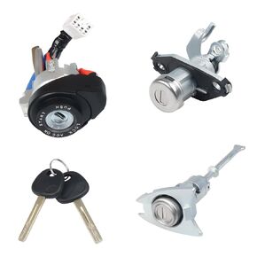Ignition Switch Lock Cylinder Compatible with 2009-2014 Hyundai Sonata 2011-2015 Hyundai Sonata Hybrid Replacement for 81970-3SA00 81250-3SA00 Front Left Door Lock with 2 Keys