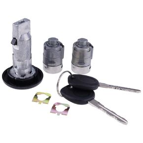 Ignition Switch Lock Cylinder & Door Lock Set 706797 & 706592 Compatible with 2002 Silverado Chevy Cadillac GMC Sierra