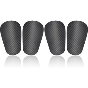 4pcs Mini Soccer Shin Guards, Dark Grey Extra Mini Football Shin Guards Youth and Adults Shin Guards Protective Equipment Shin Guards for Man Women Kids Boys Girls