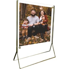 Canetti Original Magnet Frame Slim Magnetic Picture Frame, Floating Photo Frame, Two Acrylic Panels Graphite 6x6