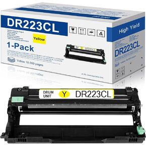 1-Pack Yellow DR223CL Drum Unit Replacement for Brother DR-223CL Drum Unit Works with MFC-L3770CDW MFC-L3710CW MFC-L3750CDW MFC-L3730CDW HL-3210CW HL-3230CDW HL-3270CDW HL-3230CDN Printer