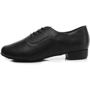 DKZSYIM Men's Latin Dance Shoes Professional Ballroom Tango Waltz Performance Standard Modern Dancing Shoes,Model Men Shoes