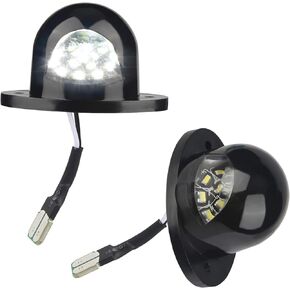 LED License Plate Light Lamp Assembly Compatible with 1994-2001 Dodge Ram 1500 2500 3500 Pickup Truck 6000K White, Pack of 2