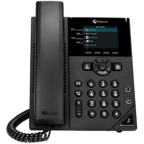 Polycom VVX 350 Business Six-line, Mid-Range IP Desk Phone with Color Display