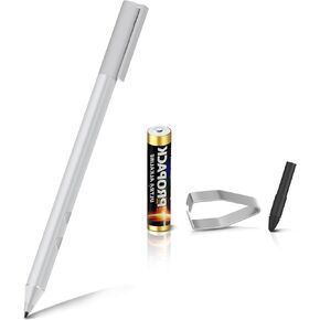 Stylus Pen for HP Envy X360 Pavilion X360 Specter X360 Spectre X2 Envy X2 Rechargeable MPP 1.51 Tilt Active Pen with 1024 Pressure Sensitivity, Palm Rejection, Magnetic Attachment Function, Silver