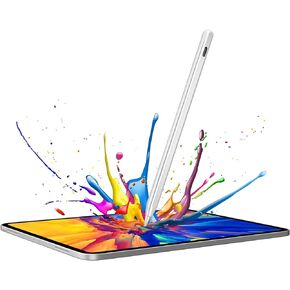 Wireless Charging Pencil for Apple iPad Air Pro Mini (2018-2022 Released), Stylus Pen with Palm Rejection,Tilt Pressure Sensitive,Smart Button Control,Auto Bluetooth Connection,and Power Display-Black