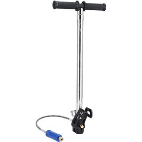 4 Stage High Pressure Hand Pump, American Style Stainless Steel Hand PCP Air Rifle Filling Stirrup Inflator 4500psi