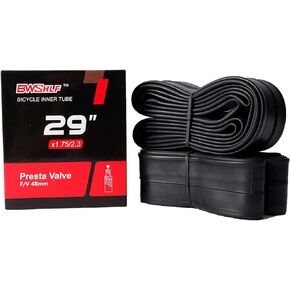 29" Mountain Bike Inner Tubes (2 Pack), Durable Butyl Rubber MTB Bicycle Replacement Fit 1.75-2.3，Presta Valve 48mm