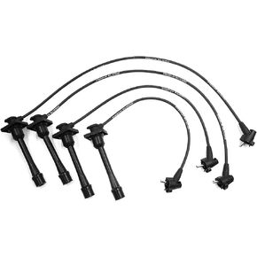 uxcell Car Spark Plug Wires Set of 4 Ignition Wires for Toyota Celica Corolla 1993-1997 Paseo 8128 Te41