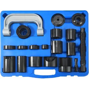 21PCS Heavy Duty Ball Joint Removal Tool, U Joint Removal and Brake Anchor Pin Tool, Ball Joint Press Tool Kit with C Frame and Adapters, Fits for Most 2WD and 4WD Vehicles & Light Trucks