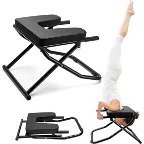 Yoga Headstand Bench Inversion Chair, Yoga Headstand Stool, Foldable Headstand Trainer for Practice Head Stand, Shoulderstand, Balance Training Core Strength Building - Yoga Headstander in Kuwait