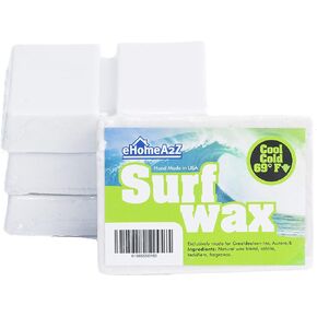 EHOMEA2Z Surf Wax Cool Cold High Performance All Natural Grapefruit Scent Surfwax Surfing Surfboard Bumps Skimboard Water Sticky 1,2,3,4,12 Pack