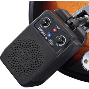 LEKATO Mini Electric Guitar Amp 5W, Portable Guitar Amp Bluetooth with Built-in 4 Effects, Clean Distortion Overdrive Reverb, Rechargeable Small Guitar Amp for Practice