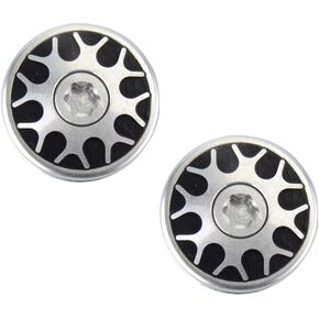 2PCS Golf Replacement Putter Weights with Black and Silver Pattern (5g/10g/15g/20g/25g/30g/35g) Compatible with Golf Stroke Lab Series Putter Head