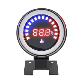 Water Temp Gauge, DriSentri 2 Inch 52mm Round Led Digital 12V Universal Water Temperature Gauge Meter with Sensor for Car Truck Vehicle