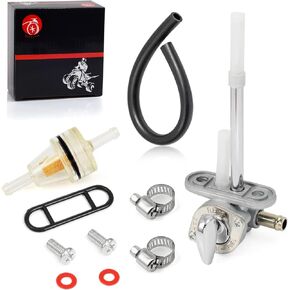 Fuel Valve Petcock 8MM Kit For YAMAHA Blaster 200 Breeze 125 YFA1 Grizzly 125 YFM125G RT100 BW80 BW200 BW350