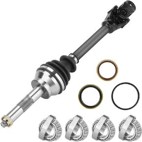 Front Left & Right CV Axle Half Shaft with Wheel Bearing for Polaris Sportsman Scrambler 400 500 2x4 4x4 1995 1996 1997 1998 1999 2000 2001 2002 2003 2004 2005 2006 2007 2008 2009 1380063, 1380066