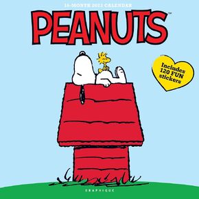 Graphique 2025 Peanuts Wall Calendar | 12" x 12" | Thick Paper | Home & Office Organizer | Large Monthly Grid | 3 Languages & Marked Holidays | 4 Month Preview Page for 2026