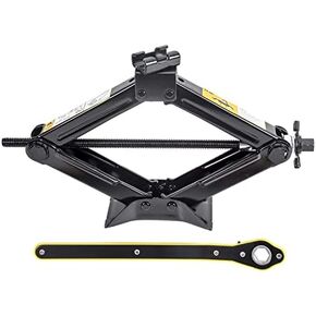Scissor Jack Car Jack, Ratchet Handle Saving Strength Design (1.5Crank Handle)