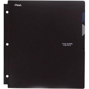 Five Star 4-Pocket Folder, Quick-View, Plastic, Folders with Pockets, Color Selected for You, 1 Count (33168)