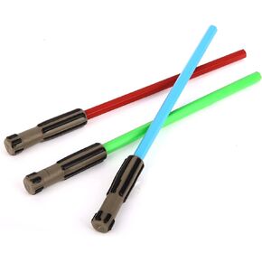 Light Saber Pencils Party Favors, Set for Kids 24 pack of Red and Blue Pencils with 3D Top Gifts Supplies for Star Wars Fan Boys Girls Teen Tween Adult - birthday party favors star wars Pencils