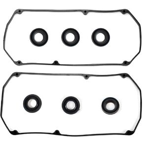 Donepart VS50461R Valve Cover Gasket for 1995-2000 Dodge 2.5L 1995-2008 Mitsubishi 3.0L 3.5L 3.8L VC410 Automotive Replacement Valve Cover Gasket Sets
