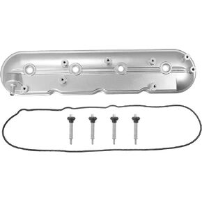X AUTOHAUX Valve Cover with Gasket for Chevy Avalanche Silverado Tahoe for GMC Sierra Yukon Envoy for Cadillac Escalade CTS for Hummer Left Driver Side Rocker Arm Cover No.12570427