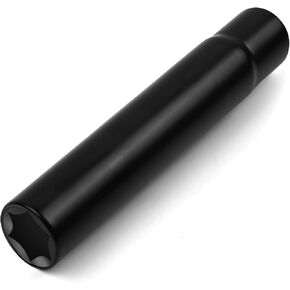 MIKKUPPA Spiked Lug Nuts Key - Soild Socket with 19mm Hex, Universal Spike Lug Nuts Socket Key Replacement Tool for M14x1.5, M14x2.0, 9/16-18, 1/2-20, M12x1.5, M12x1.25 One-Piece Spiked Lug Nut