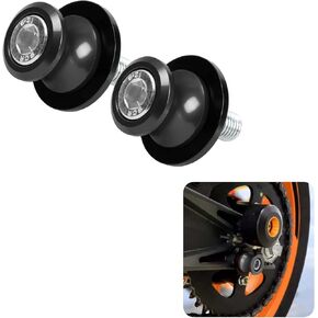 Psler 8 مم M8*1.5 ذراع متأرجح عالمي للدراجات النارية بكرات حامل ذراع متأرجح CNC لـ Z650 Z800 Z900 Z1000 CBR1000RR CBR 250R CBR 600RR GSXR750 GSXR1000 S1000RR (أسود)