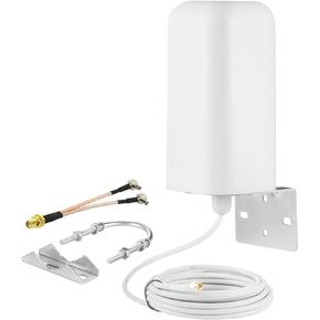 High Gain 10dBi External SMA Male/Dual TS9 4G LTE 5G Signal Booster Outdoor Antenna for Netgear Nighthawk M6 MR6110 MR6150 MR6500 M6 Pro M5 MR5100 MR5200 4G 5G Cellular Mobile Hotspot Router, Eifagur