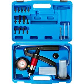 Brake Bleeder Kit 23PCS Handheld Vacuum Pump Tester with Adapters for Car Truck Motorcycle Brake Bleeder Vacuum Pump Kit