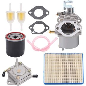 FE290 Carburetor + 1014523 Fuel Pump Replacement for Golf Cart Club Car DS Precedent Turf Carryall Carb 1018056-01 101805601 1019056-01 101905601 1016438 1016439 1016440 1016441 17561 1998-UP