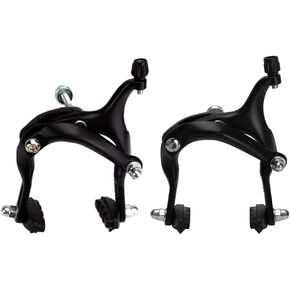 1 Pair 61-79mm Long Front & Rear C Caliper, Road Bike Brake Calipers for Fixed Gear Bikes Road Bikes Bike Accessories-Black