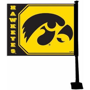 NCAA Iowa Hawkeyes Car Flag