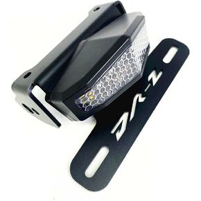 Compatible with Suzuki DRZ400S 400SM 400E 2000-2021 LED Brake Tail Light Turn Signal Blinker License Plate Holder Rear Tail Tidy Fender Eliminator Kit (Clear)