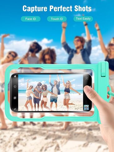 عبوتان من حقيبة الهاتف المقاومة للماء، حقيبة جافة للهاتف الخلوي IPX8، حقيبة كبيرة لحماية الهاتف لهاتف iPhone 15 14 13 Pro Max Mini Galaxy 24 حتى 7 بوصات، أساسيات للرياضات الخارجية على الشاطئ والسباحة in Kuwait