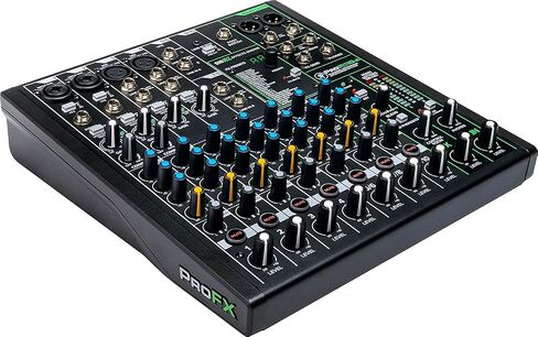 Mackie ProFX10v3 10-Channel Mixer with Built-in Effects and USB + Pro Headphone with Pair of EMB XLR Cable and Gravity Magnet Phone Holder Bundle, TH02 (2)+M in Kuwait