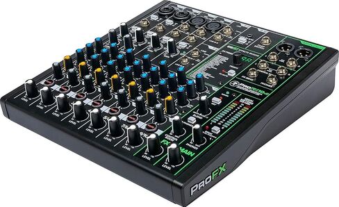 Mackie ProFX10v3 10-Channel Mixer with Built-in Effects and USB + Pro Headphone with Pair of EMB XLR Cable and Gravity Magnet Phone Holder Bundle, TH02 (2)+M in Kuwait