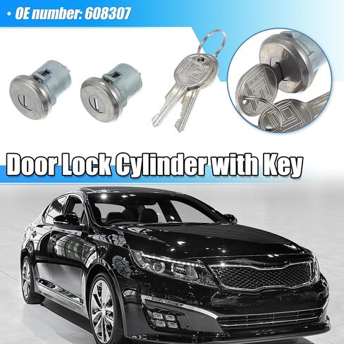 X AUTOHAUX مجموعة واحدة من أسطوانة قفل الباب مع مفاتيح لشاحنة Chevy C10 C20 C30 1500 2500 3500 SUV Blazer Jimmy قفل باب السيارة قفل الإشعال مفتاح الأسطوانة 608307 in Saudi Arabia