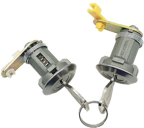 أسطوانة قفل الباب - بهلوان مع مفتاحين متوافق مع Toyota Pickup1984 1985 1986 1987 1988 Van 4runner 83-91 Camry 84-87 Corolla DL-8 69051-12180، 69052-12180، in Saudi Arabia
