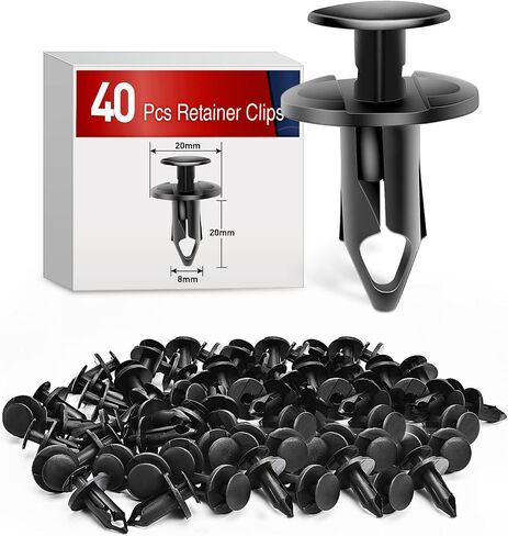Nilight 200PCS Car Retainer Clips 6mm 7mm 8mm 9mm 10mm Expansion Screws Replacement Kit Bumper Push Rivet Clips for GM Ford Toyota Honda Chrysler Nissan,2 Years Warranty in Saudi Arabia