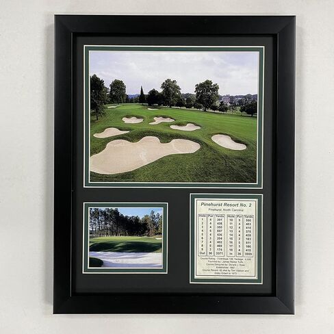 مجموعة صور مجمعة بإطار من Legends Never Die "Pinehurst No. 2"، مقاس 11 × 14 بوصة in Saudi Arabia